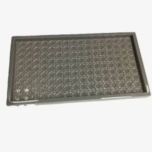 green rattan towel tray