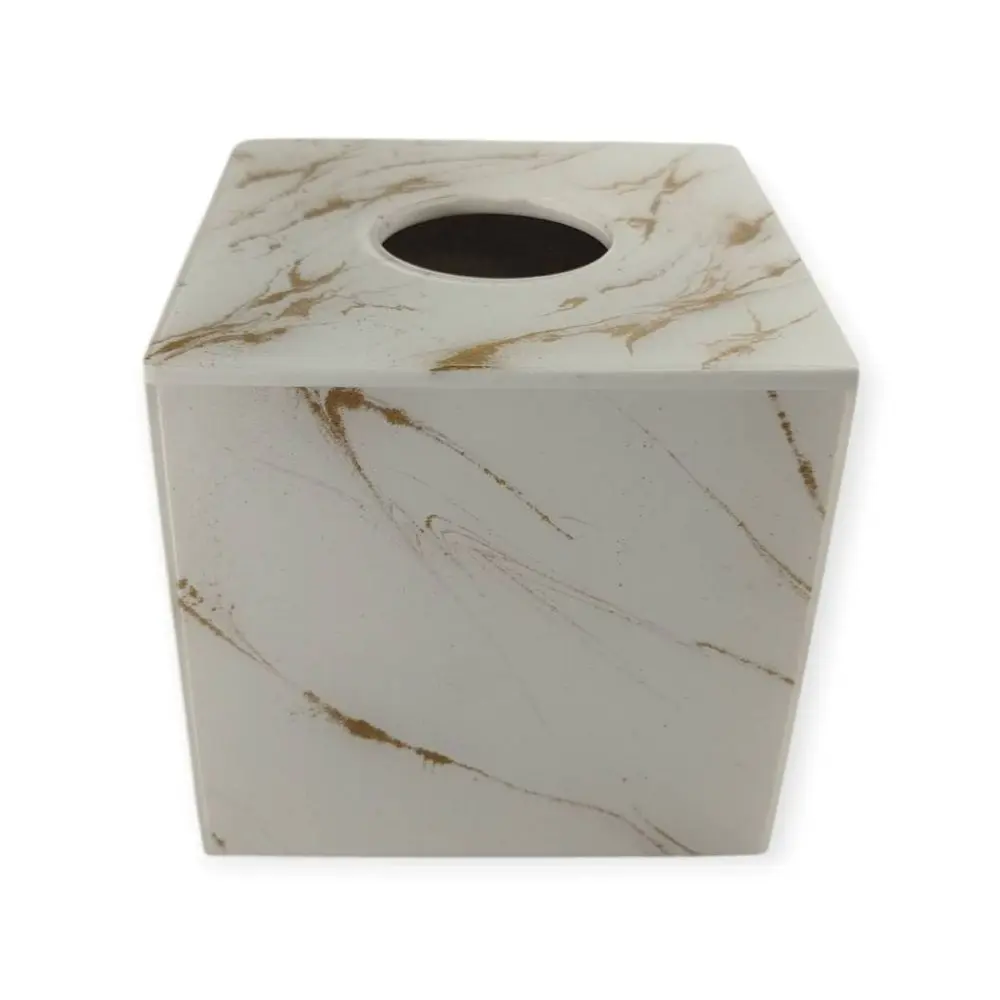white gold veil | square tissue box